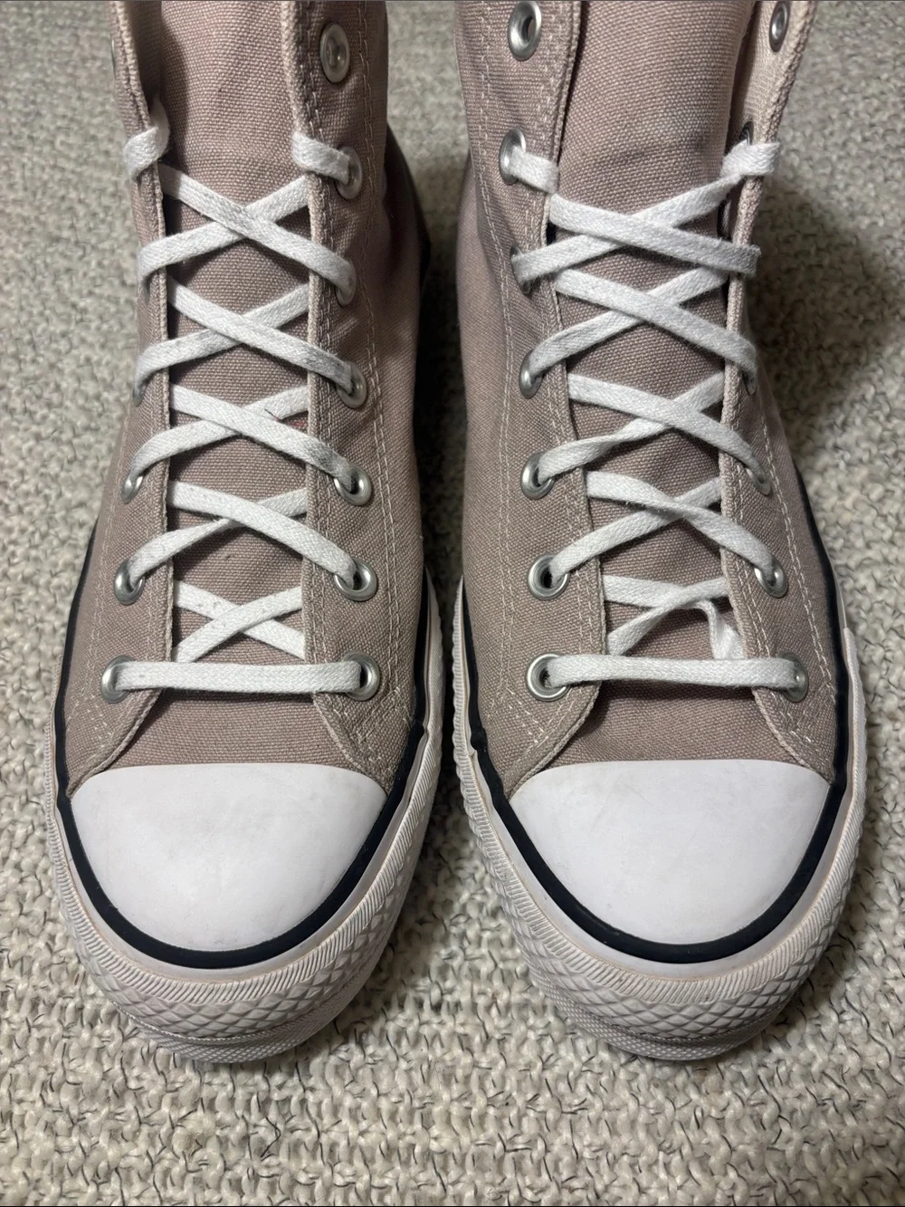 Converse Chuck Taylor All Star Lift Platform Hi Top Sneakers Wonder Stone